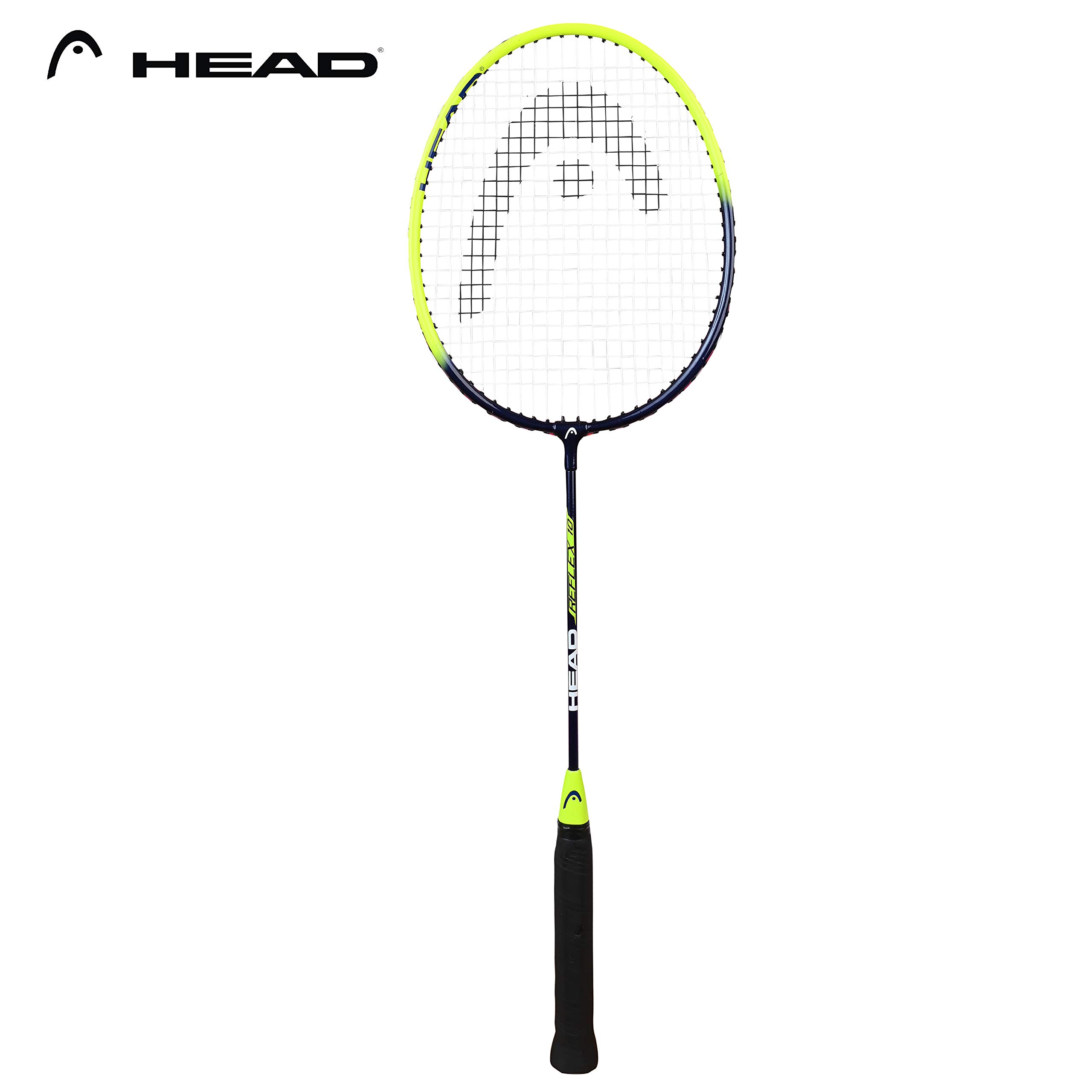 HEAD Reflex 10 T-Joint Aluminium Badminton Racquet, Colour - Navy/Fluro-Yellow (Strung) (B07QVJZMW5) Amazon Price History, Amazon Price Tracker