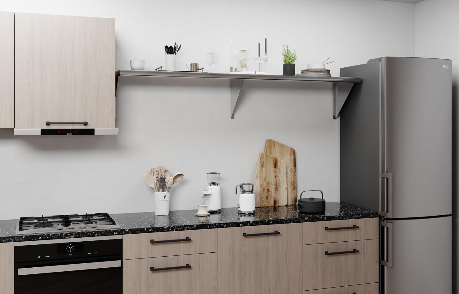 AmGood 14 in. x 72 in. Stainless Steel Wall Shelf | NSF | Metal Shelving | Garage, Laundry, Storage, Utility Room | Restaurant, Commercial Kitchen