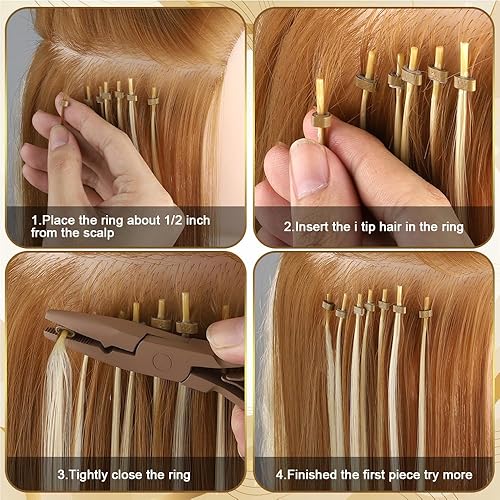 Miniatura 4 de Kit de herramientas de extensión de cabello, alicates de acero inoxidable, micro cuentas, gancho removedor de bucle, clips de seccionamiento de