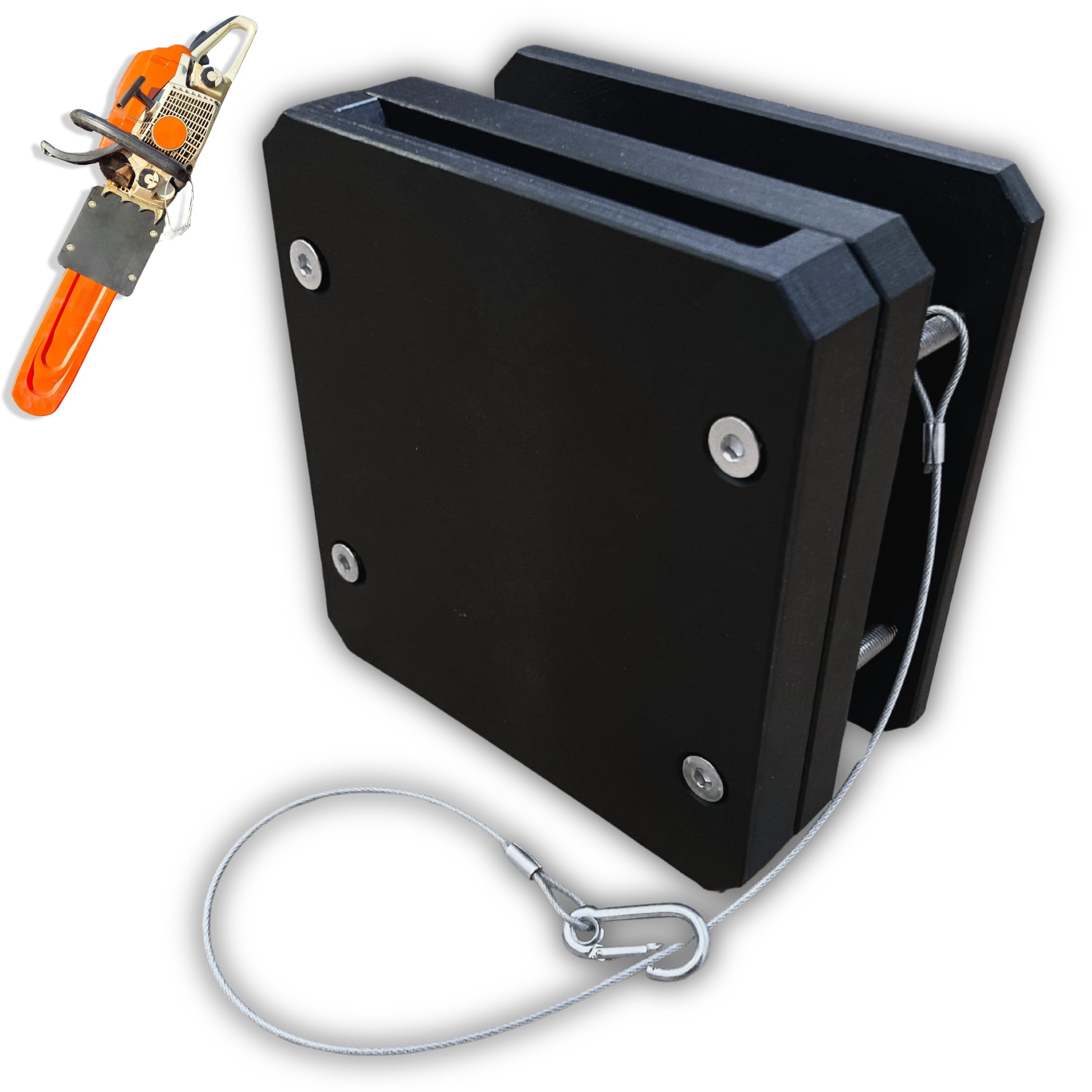 Support de tronçonneuse pour toutes les tronçonneuses, tronçonneuses, support mural, support pour tracteur, remorque, treuil, chariot arrière, accessoires forestiers et agricoles