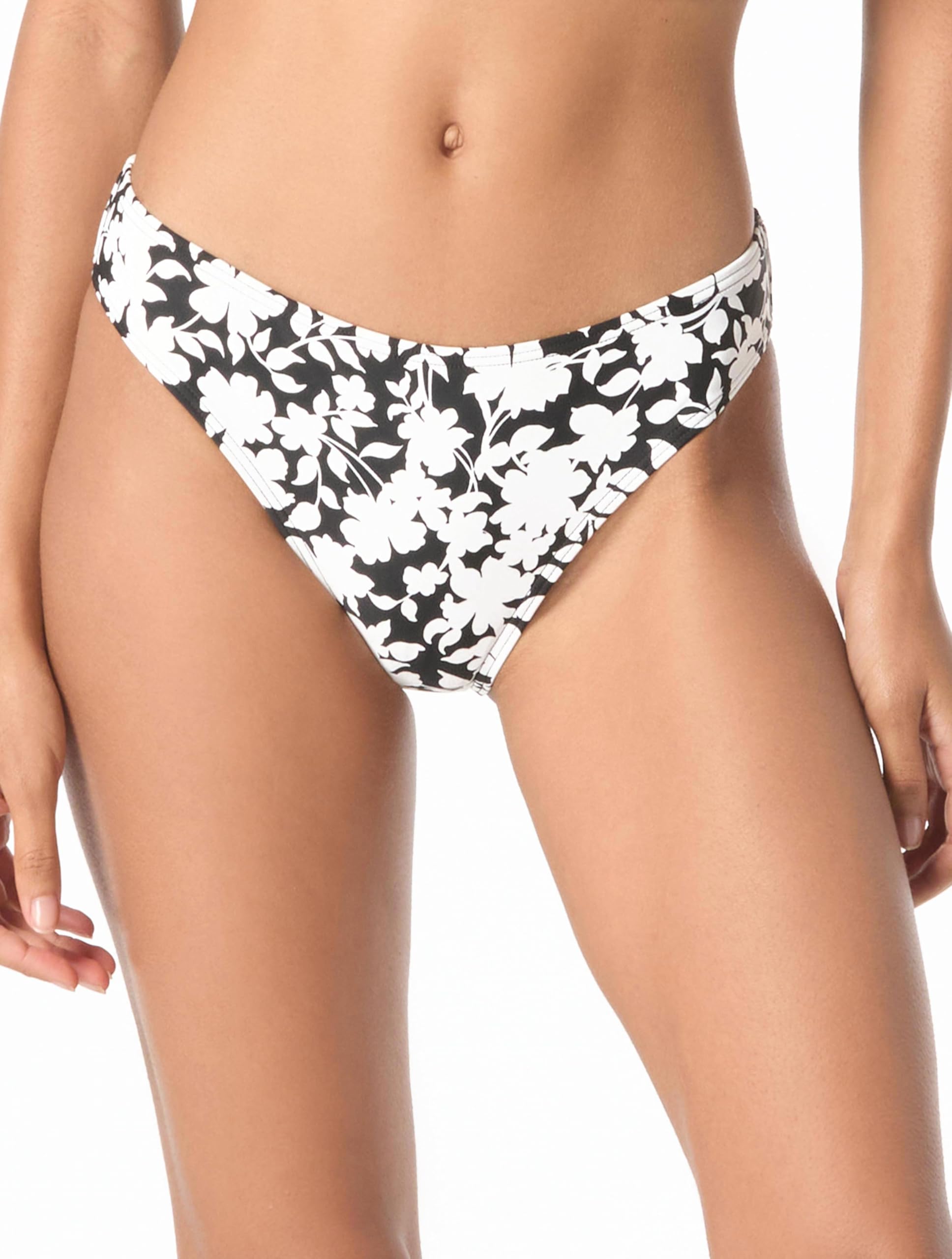Michael Kors Swimwear Monotone Floral Classic Bottom Bragas de Bikini para Mujer
