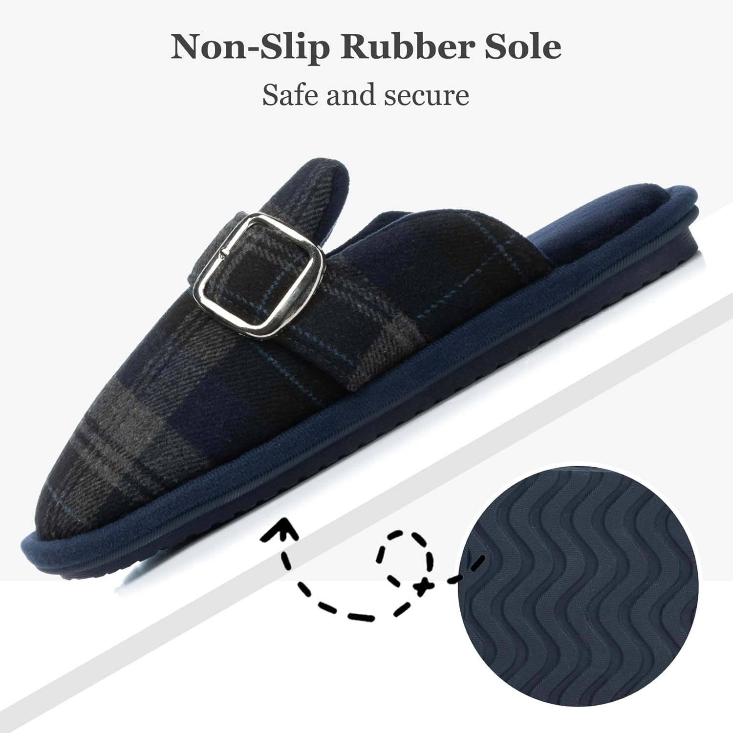 Fuzzy Slippers for Women with Memory Foam Warm Winter Suede House Slippers Shoes Indoor Outdoor Gifts For Women Faux Fur Anti-Skid - Image 6