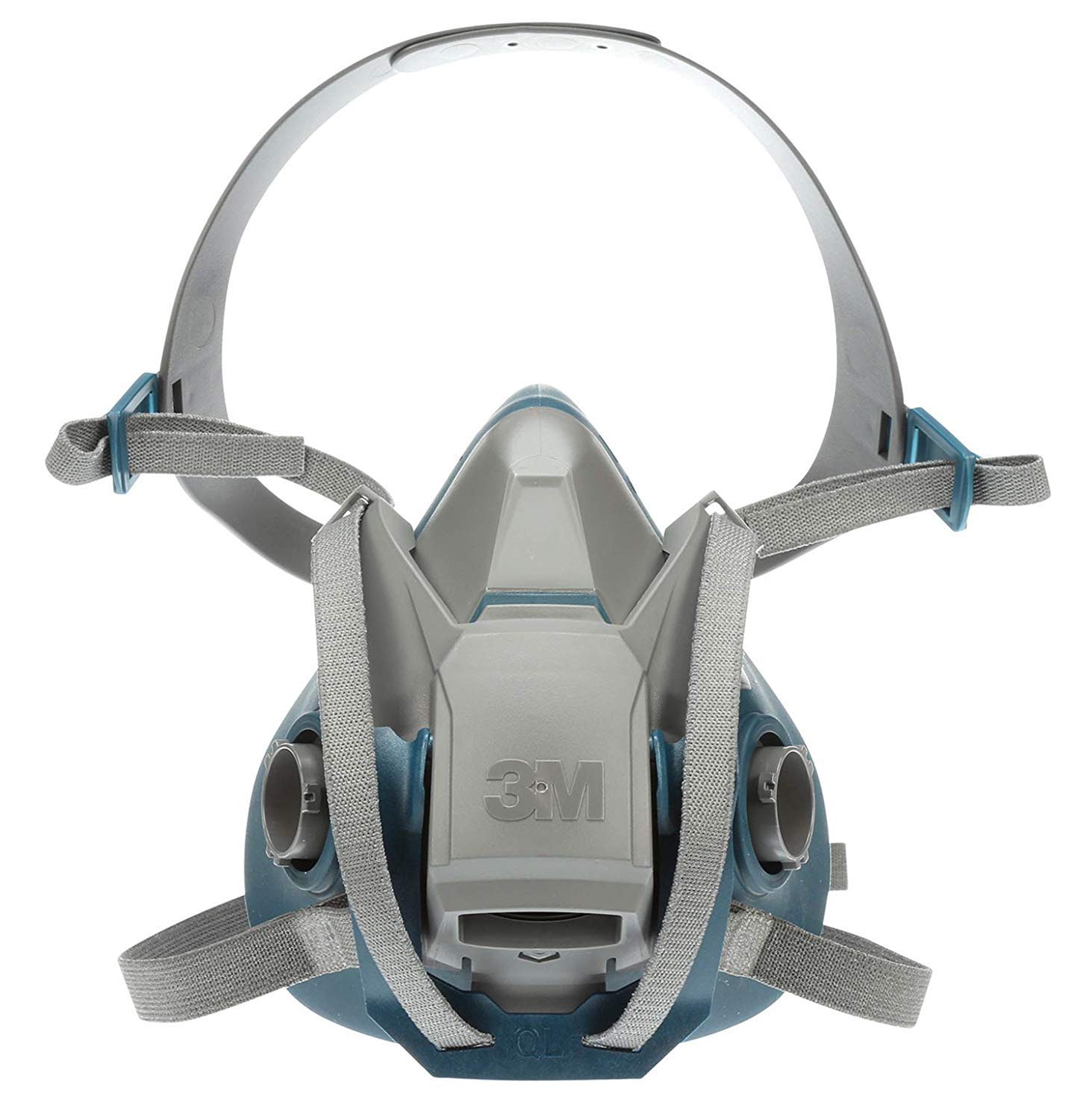 3M Safety 6501QL 6500 Series Rugged Comfort Reusable Half Facepiece Respirator, Quick-Latch, Small (Case of 10)