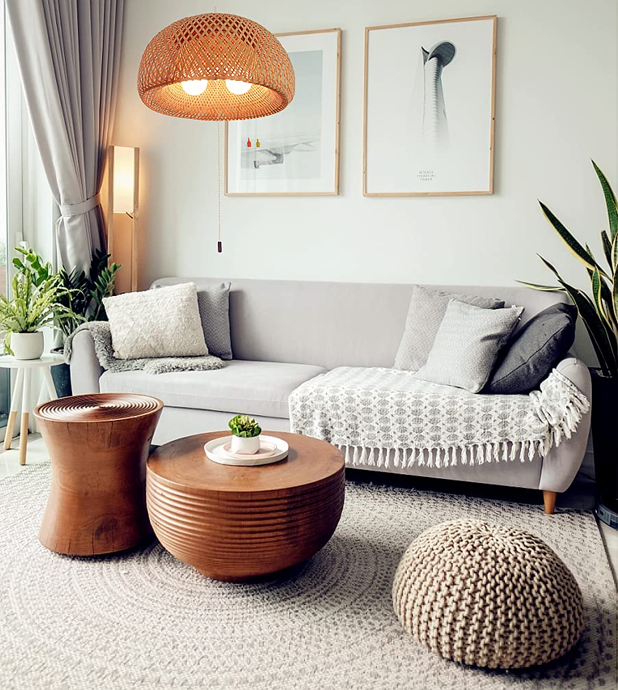 ❤モダンレトロでお洒落な北欧デザイン♪❤高級天然竹製☆デザイナーズライト 楽天市場】北欧（素材（インテリア）竹）（天井照明｜ライト