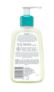 Cetaphil Gentle Exfoliating SA Cleanser, Foaming Gel Cleanser for All Skin Types, 8 Oz Pump Bottle, Salicylic Acid, Mandelic Acid & Gluconolactone, Gently Exfoliates, Dermatologist Recommended Brand