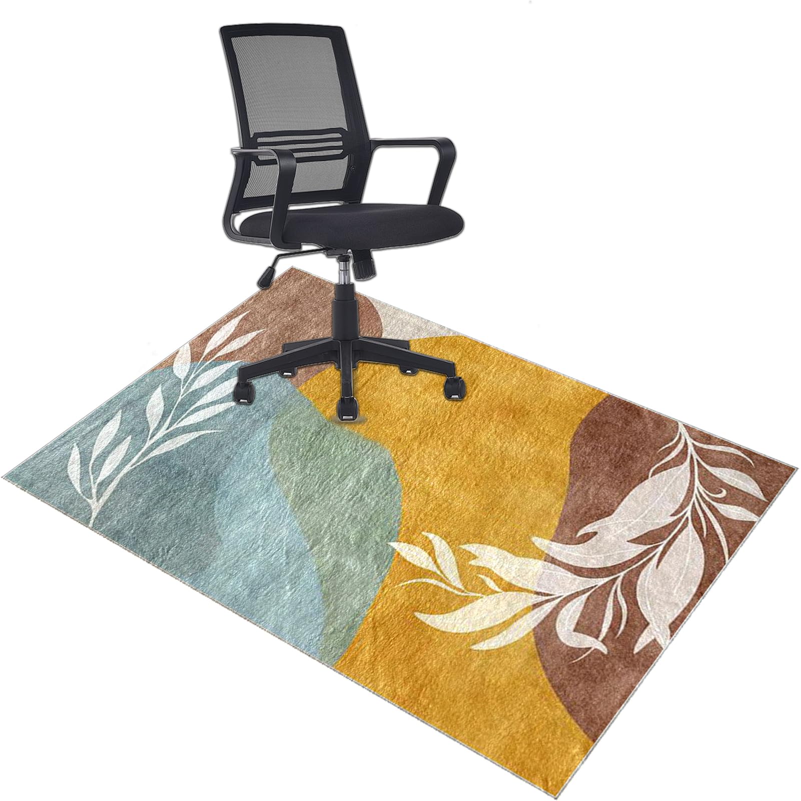 Xiaputcr Color-M1106 Office Chair Mat For Carpeted & Hardwood Floor Non Slip Floor Protections Mat For Home Office Heavy Duty Computer Desk Rolling Chair Mats Carpet Protectors Gaming Chair Mat Low Pile 90 X 120 Cm