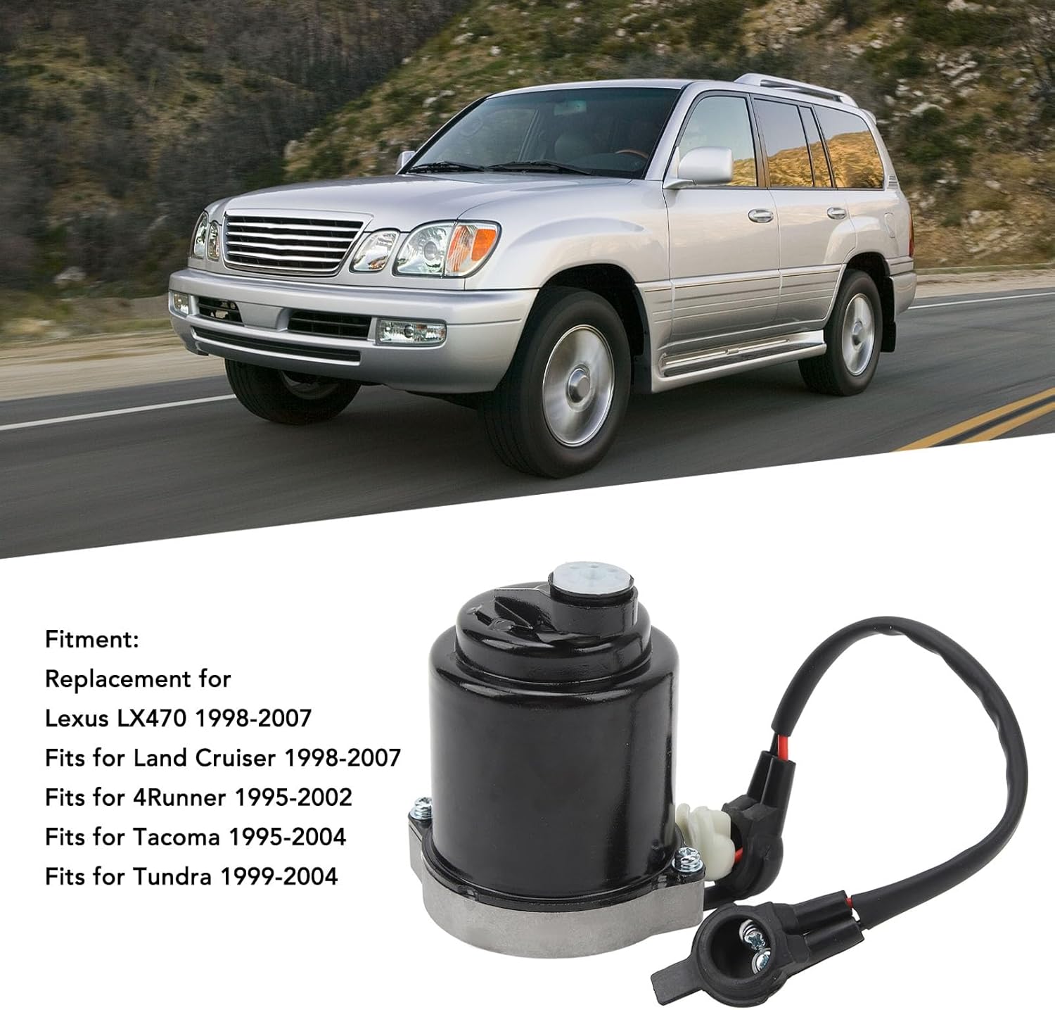 ABS Brake Booster Pump Motor, 47960 60010 Brake Booster Replacement forTundra1999 to 2004