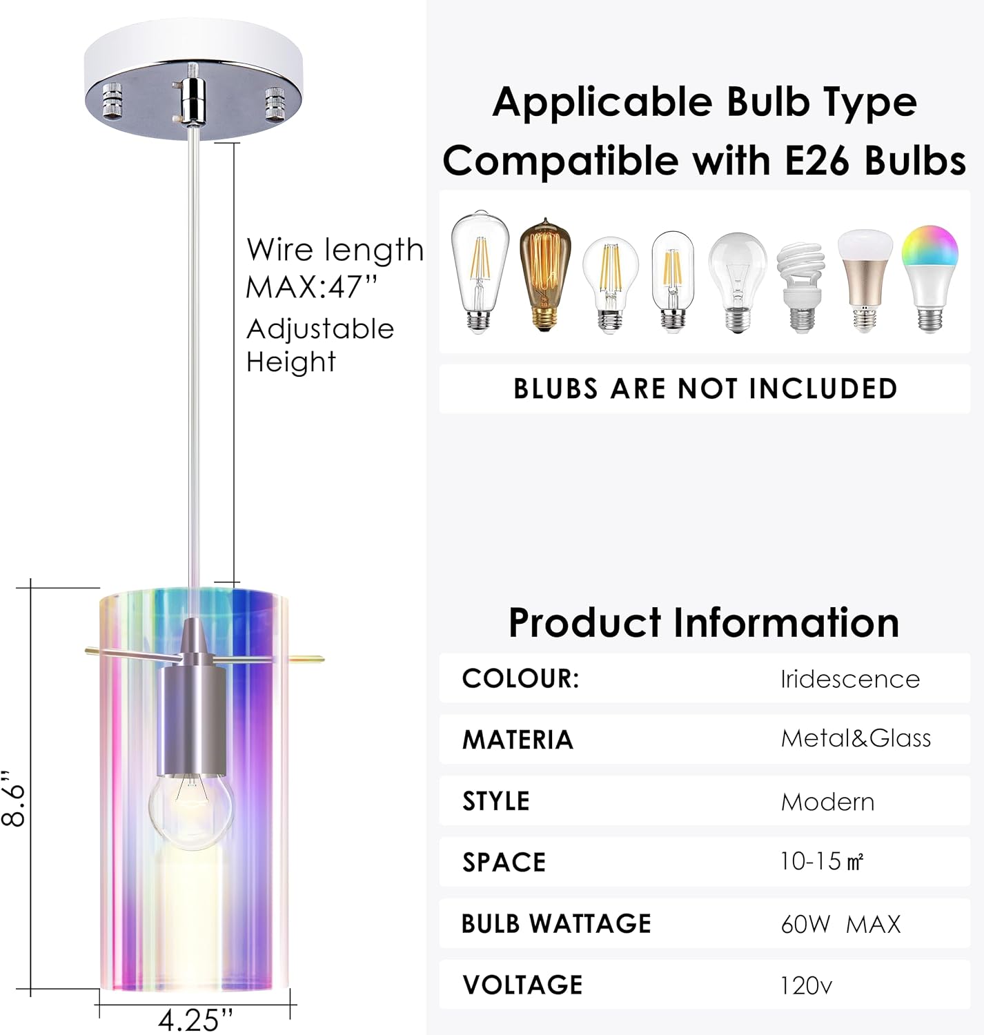 PAPAYA 3pcs Modern Glass Pendant Light Atmosphere Lamp Vary Color with Lights Unique Personality 1 Light Chandelier for Bar Counter Foyer Sink and Everything You Want to Make Him Unique
