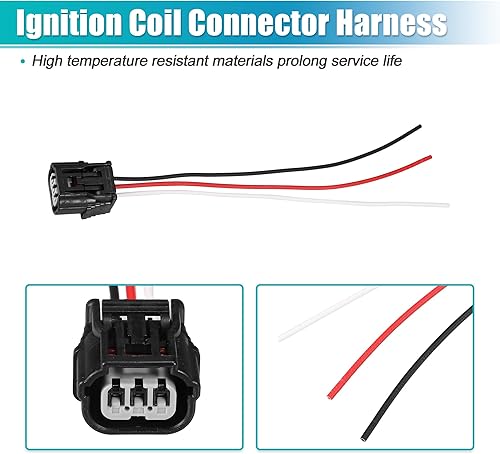 Miniatura 5 de uxcell Conector de bobina de encendido para Honda CRV 2015-2019 2.4L GAS para Honda CRV 2017-2018 1.5L GAS No.30520RNAA01