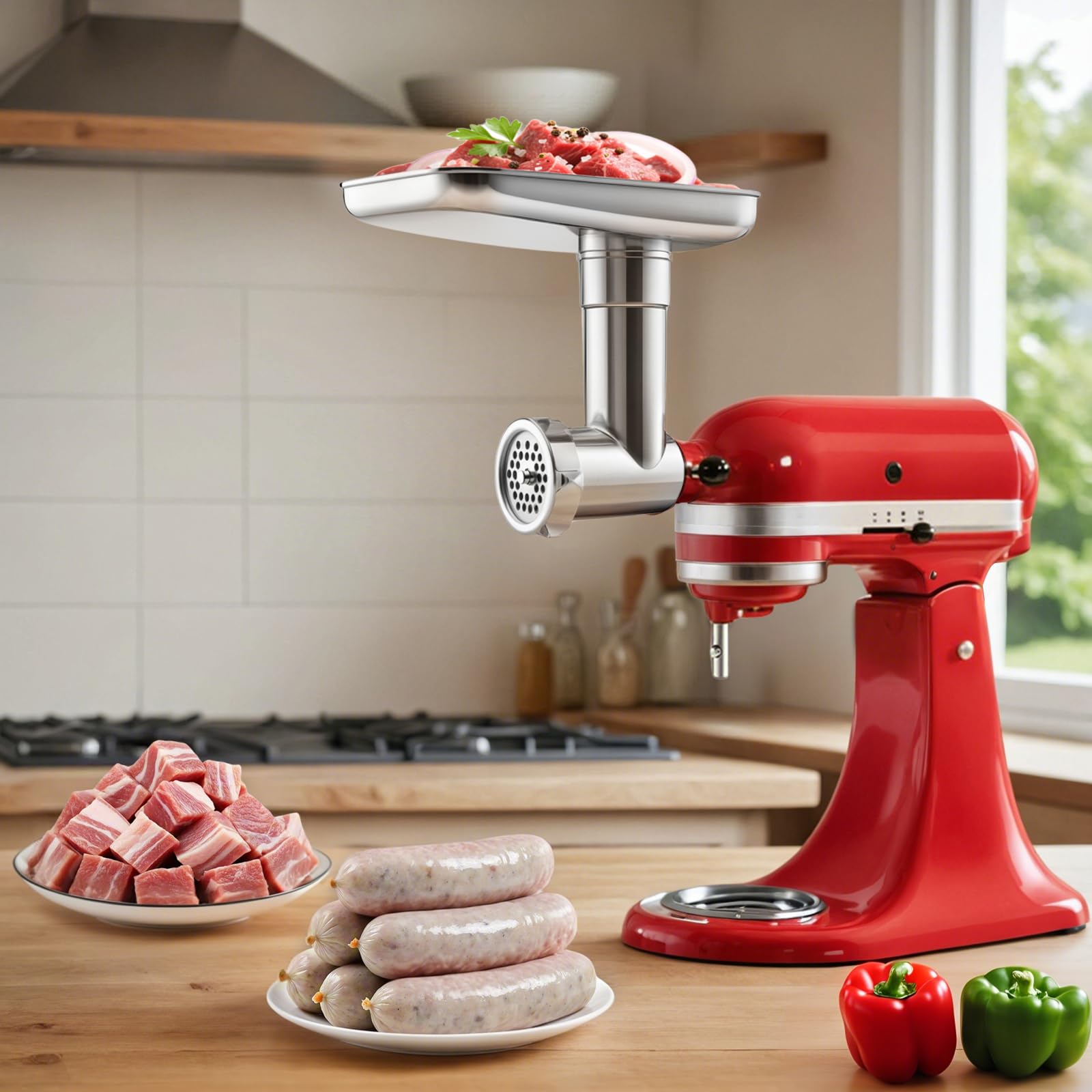 Amazon.com: EZATO Stainless Steel Meat Grinder Attachments for