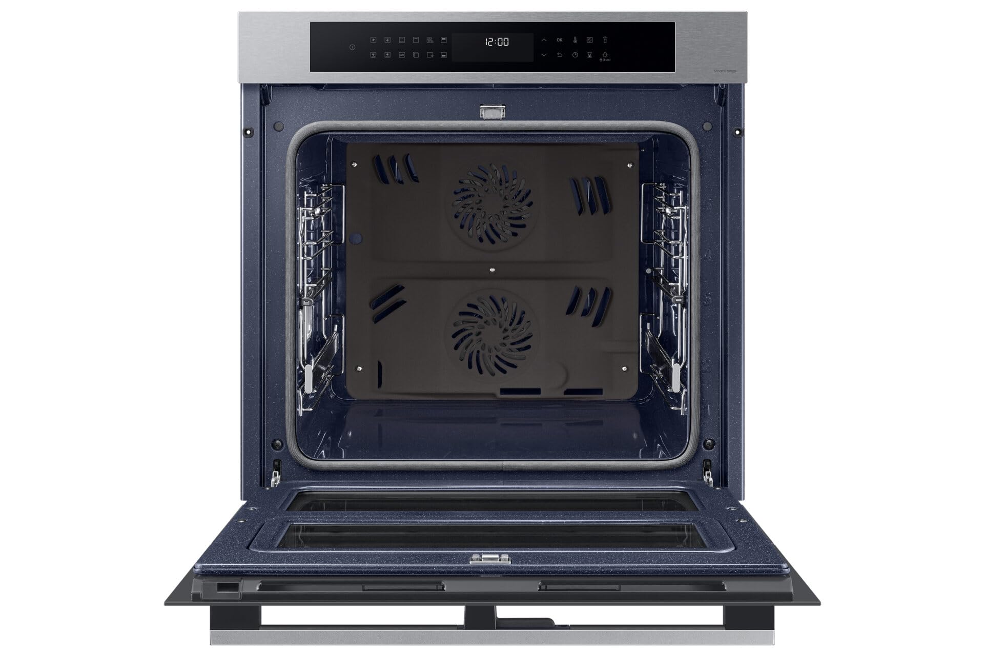 Forno Samsung ad incasso NV7B4340UBS 60 cm 76 l dual cook flex serie 4 doppia porta vapore grill wifi display led inox classe a+