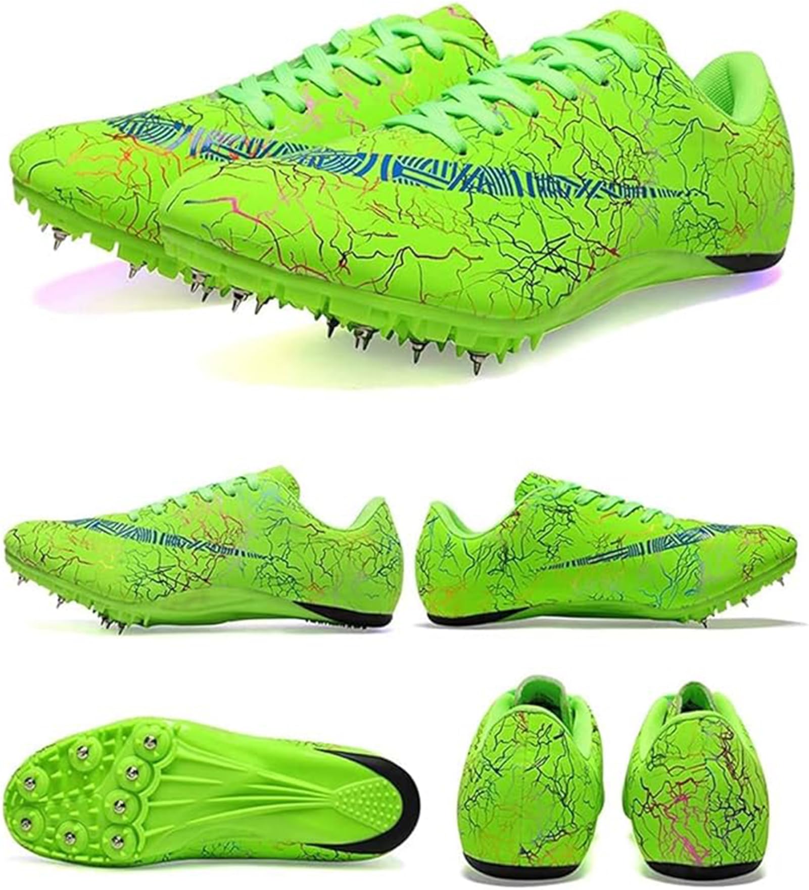 Scarpe da Atletica Leggera Scarpe da Atletica Leggera Scarpe da Atletica Leggera Scarpe da Pista per Donna Traspirante Leggero Traspirante Unisex Adulti per La Corsa Sprint, F, 37 EU