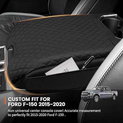 Miniatura 2 de Ajuste personalizado para funda de consola central Ford F150 2015-2020, 2017-2022 F250 F350 F450, 2018-2024 Ford Expedition Protector de funda