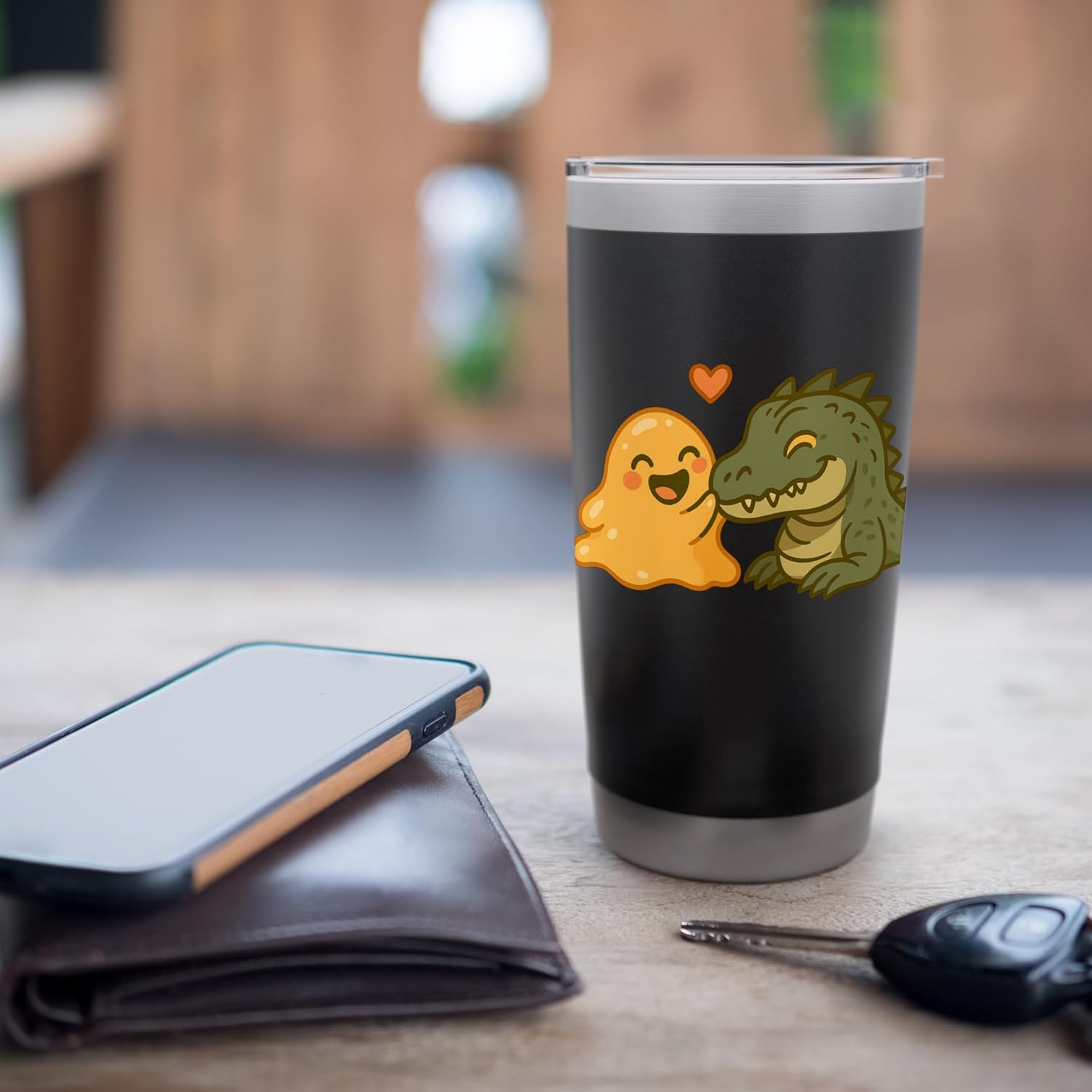 SCP-999 and SCP-682 Friendship Moment Stainless Steel Insulated Tumbler - Image 7