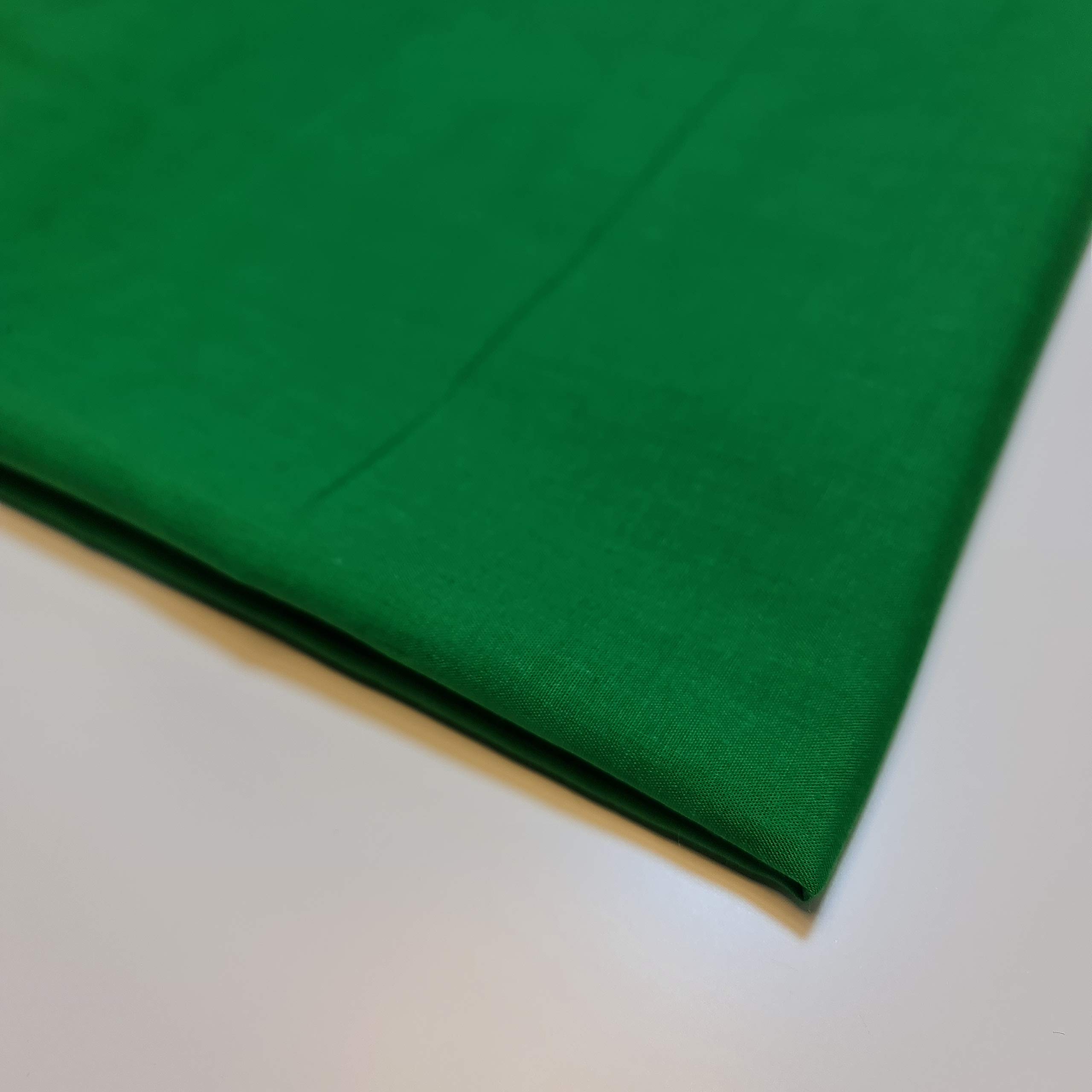 Stazione tessile in poliestere tinta unita tessuto fodera abito artigianato materiale 111,8 cm (10 metri - verde smeraldo)