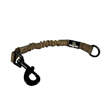Goofy Tails Bungee Connection Leash for Dogs | Shock Absorbing Lead Extension, Protects Your Dogs, Great for Bicycle, Running, Walking |Dog Attachment Leash for Dogs (Antique Brass) (Large)