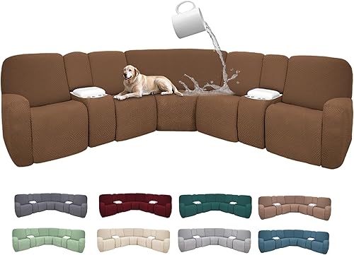 Miniatura 182 de Fundas 100% impermeables para sofá reclinable seccional, fundas para sofá reclinable en forma de L, funda para sofá seccional de esquina en forma de