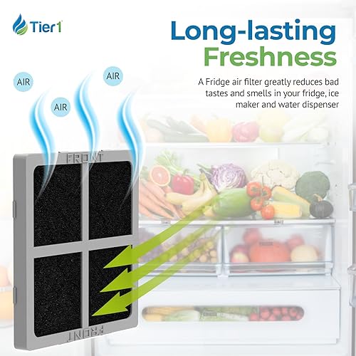 Miniatura 6 de Tier1 Combo de filtro de agua y aire para refrigerador ADQ36006101 Reemplazo para LG LT700P, ADQ36006102, Kenmore 46-9690, 469690, ADQ36006101-S,