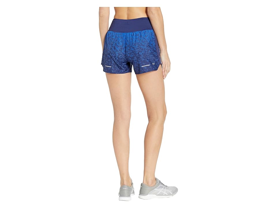 

ASICS 3.5 Printed Shorts (Hex Fade Indigo) Women's Shorts, Blue