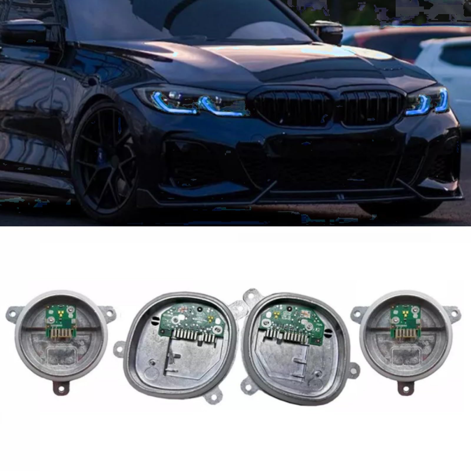 Amazon.com: 4Pcs DRL Yellow Angel Eyes LED Modules Set Fit For