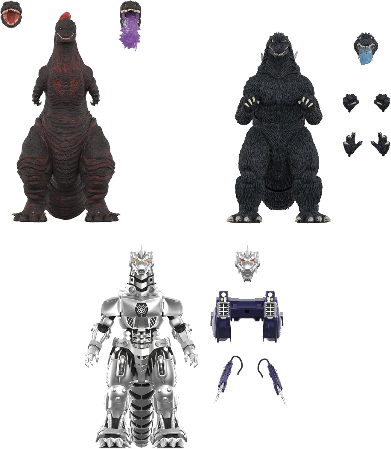 Super7 ULTIMATES! Toho Kiryu Mechagodzilla - 8.2" Toho Godzilla Action Figure with Accessories - Classic Movie Collectibles and Retro Toys