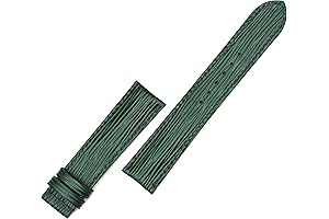 Premium Dark Green Leather Watch Band