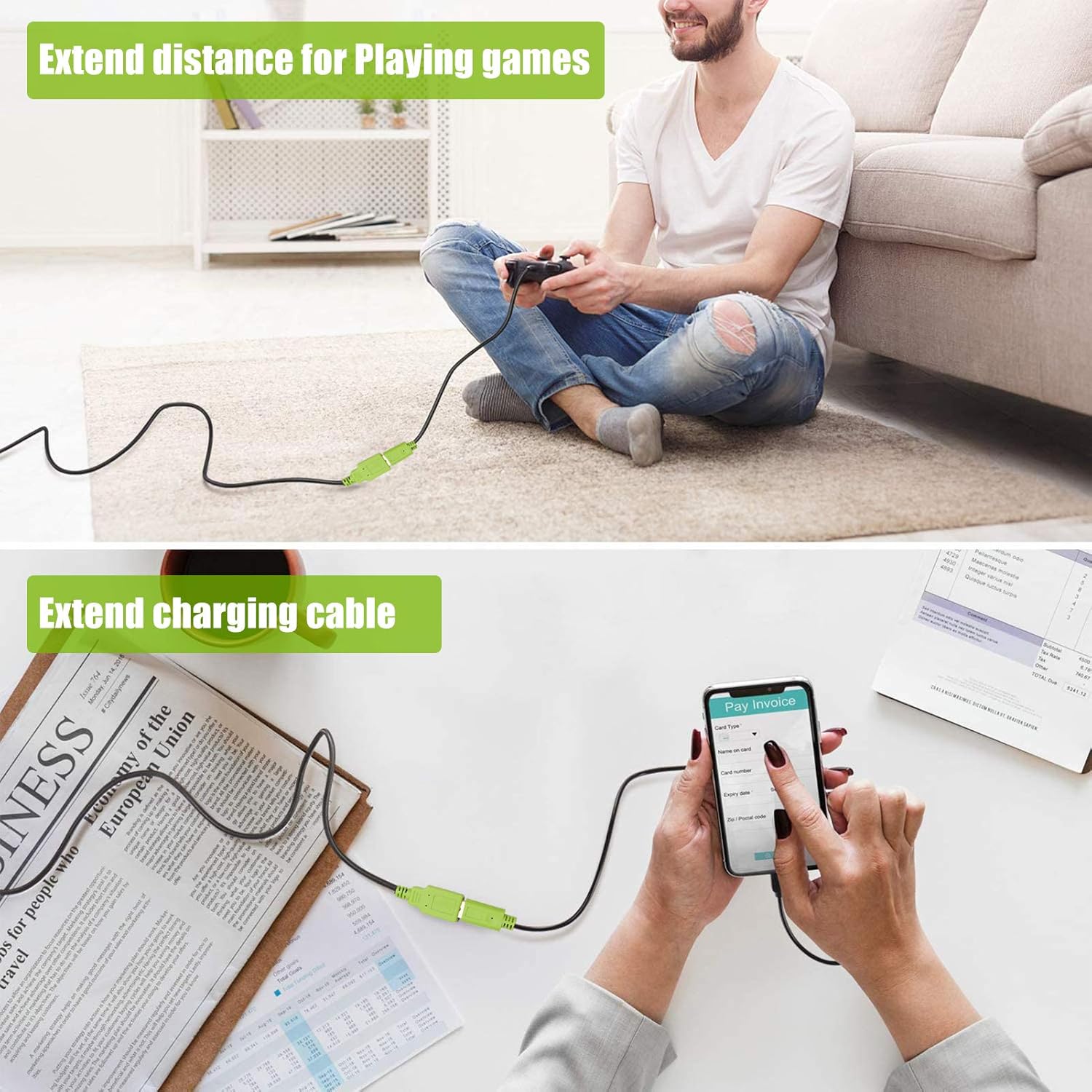 Frее Shірріng оƒƒеr USB 2.0 Extension Cable 20Ft,OVAGMG USB Extension Cables - Extra Long USB 2.0 A Male to A Female Cable,for Printer, Keyboard, Game Console, Loudspeaker, Oculus Rift, scanners ect, Bеѕt Cуbеr Mоndау 🔥 USB 2.0 Extension Cable 20Ft,OVAGMG USB Extension Cables - Extra Long USB 2.0 A Male to A Female Cable,for Printer, Keyboard, Game Console, Loudspeaker, Oculus Rift, scanners ect,