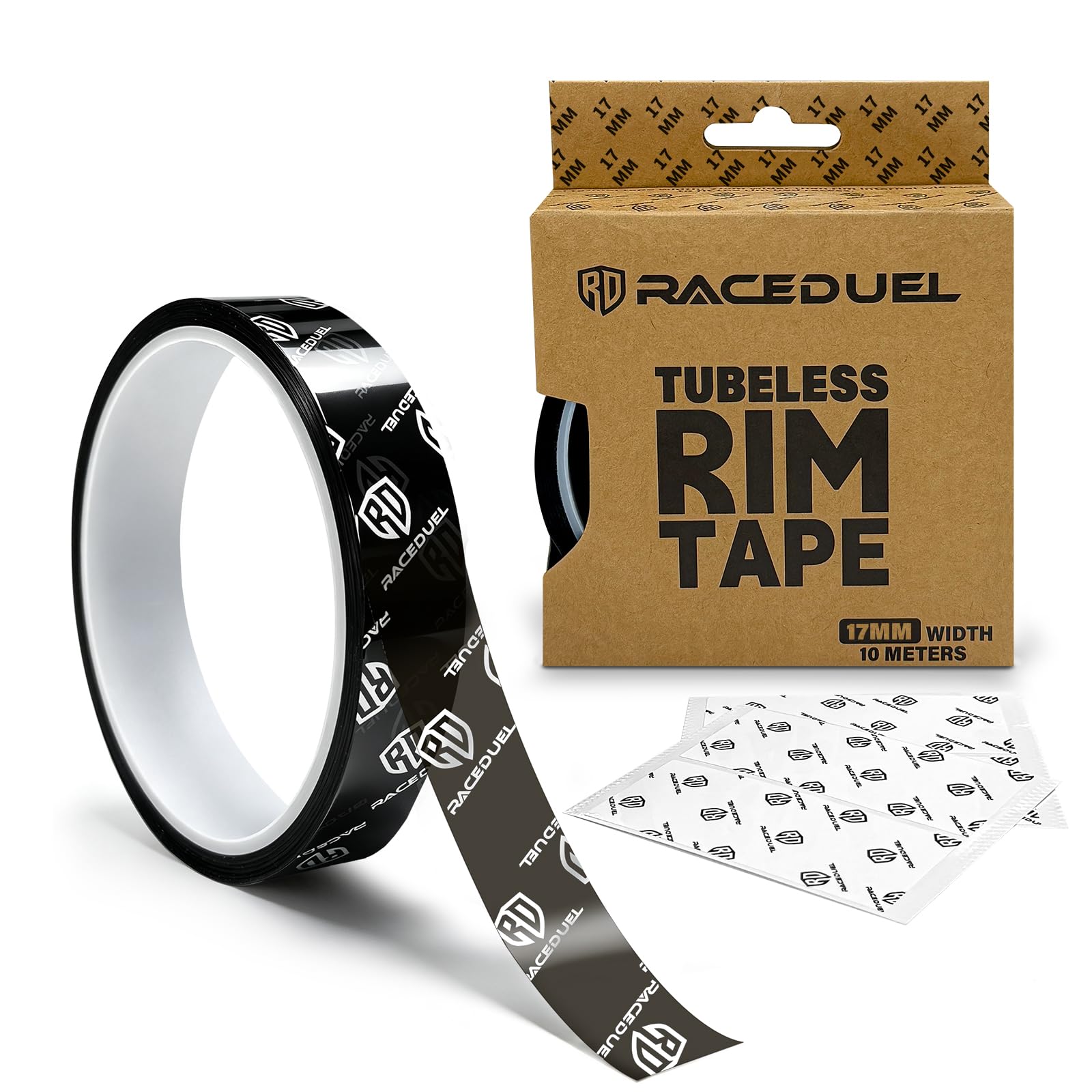 RACEDUEL Tubeless Rim Tape 17mm Width X 10m Length,High-Strength Adhesive