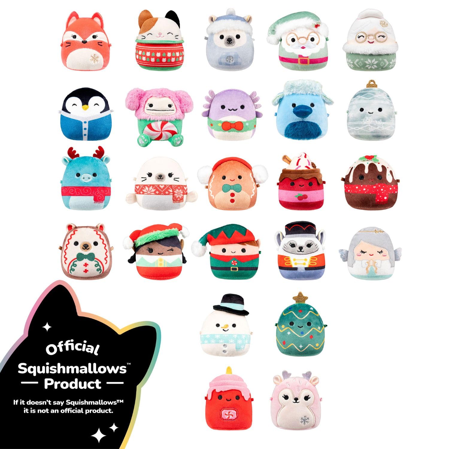 Micromallows Squishmallows Original Official 24-Day Holiday Plush Advent Calendar, multicolor - Image 2