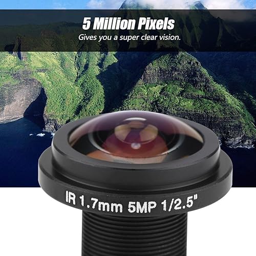 Miniatura 4 de Mini cámara oculta HD con lente panorámica de seguridad ojo de pez 5MP0.067 in de longitud focal185  gran angular para cámara de seguridad ojo de