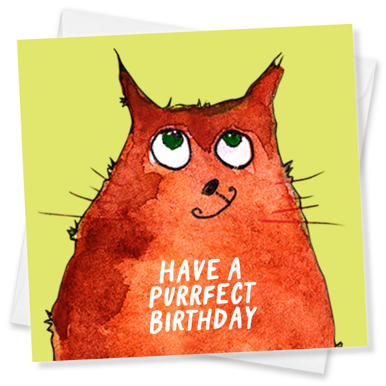 Geburtstagskarte Für Beste Freundin Mit Katzen – 'Have A Perfect Birthday' | Blanko Innen, Nachhaltig