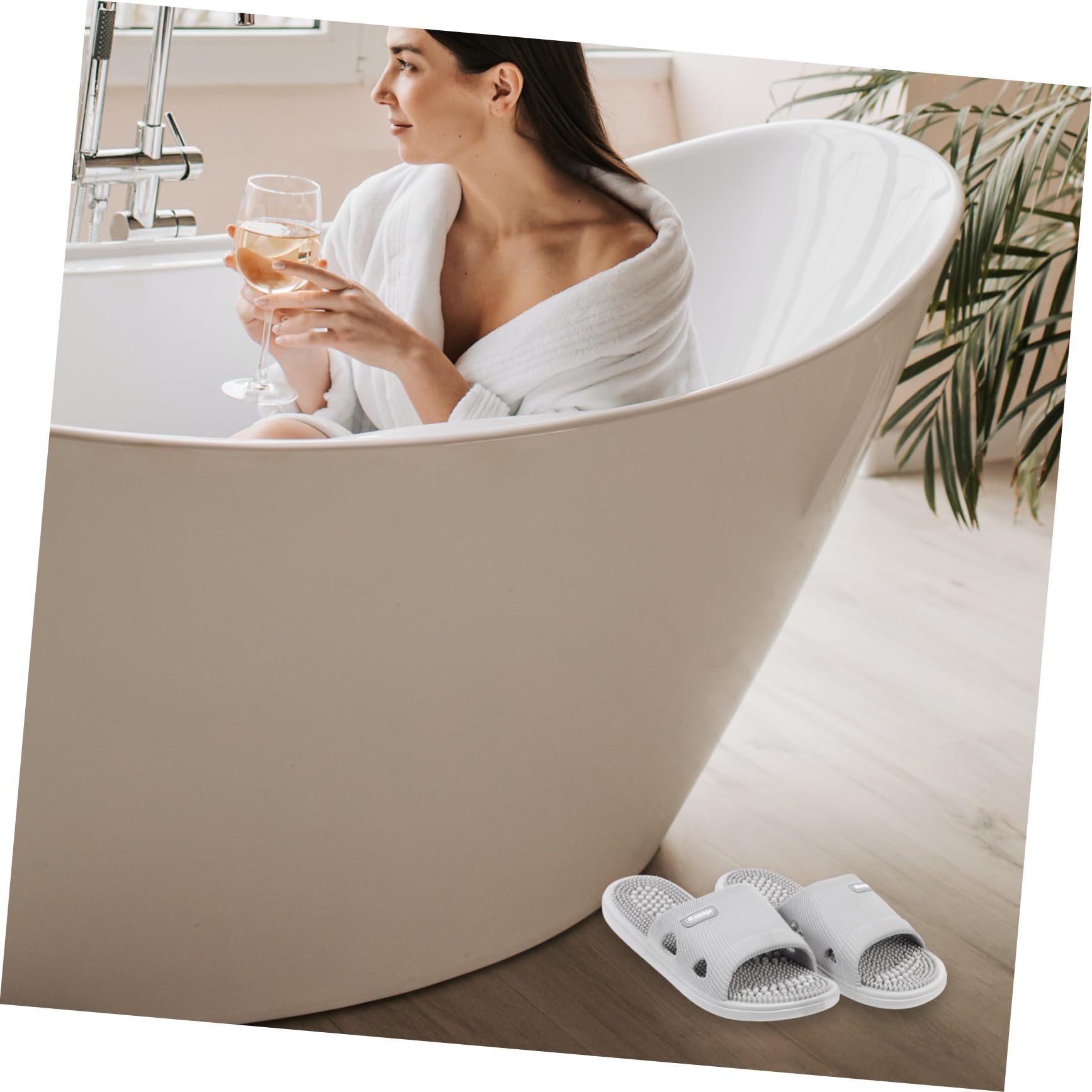 Ciabatte Estive Antiscivolo da Casa Massaggio Plantare in Pvc Taglia 42-43, Design Semplice per Famiglia e Ospiti in Hotel o Casa