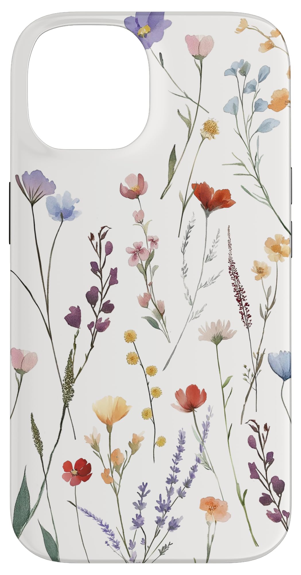 WildFlowers Floral Colorful Wild Flowers Graphic Tough Case for iPhone 14