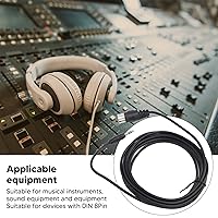 Vista 4 de Cable macho DIN de 8 pines, 9.8 pies DIN 8 pines a 0.138 in MIDI, enchufe macho DIN de 8 pines a cable de audio convertidor macho de 0.138 in