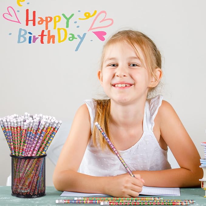 Lápices de cumpleaños Happy Birthday, pack 120 unidades miniatura 7