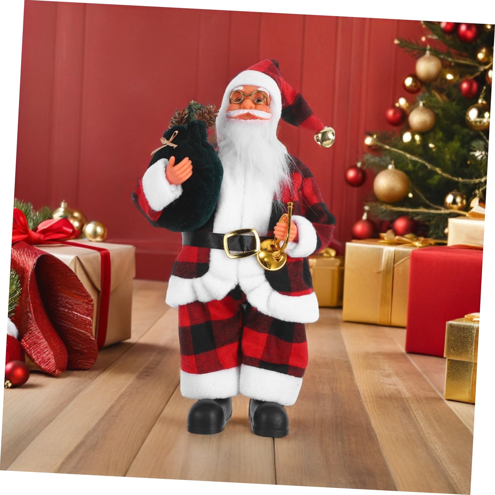 Alipis Statuetta di Babbo Natale Natalizia Decorazione da Tavolo a Forma di Babbo Natale per Esposizione per Feste per Casa e Ufficio