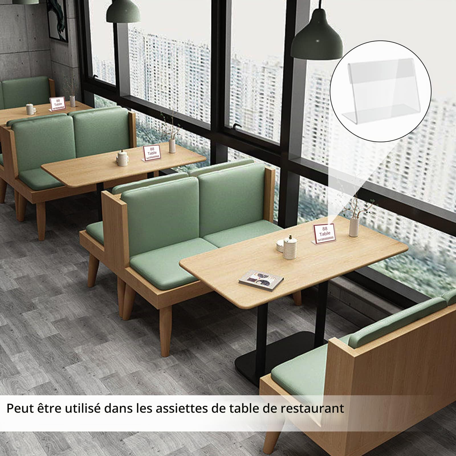 30 Pièces 8 * 5cm Acrylique Signe Porte-étiquette Transparent Mini Affichage du Signe Porte-Cartes pour Bureaux, Supermarchés, Épiceries, Écoles, Réceptions, Hôpitaux