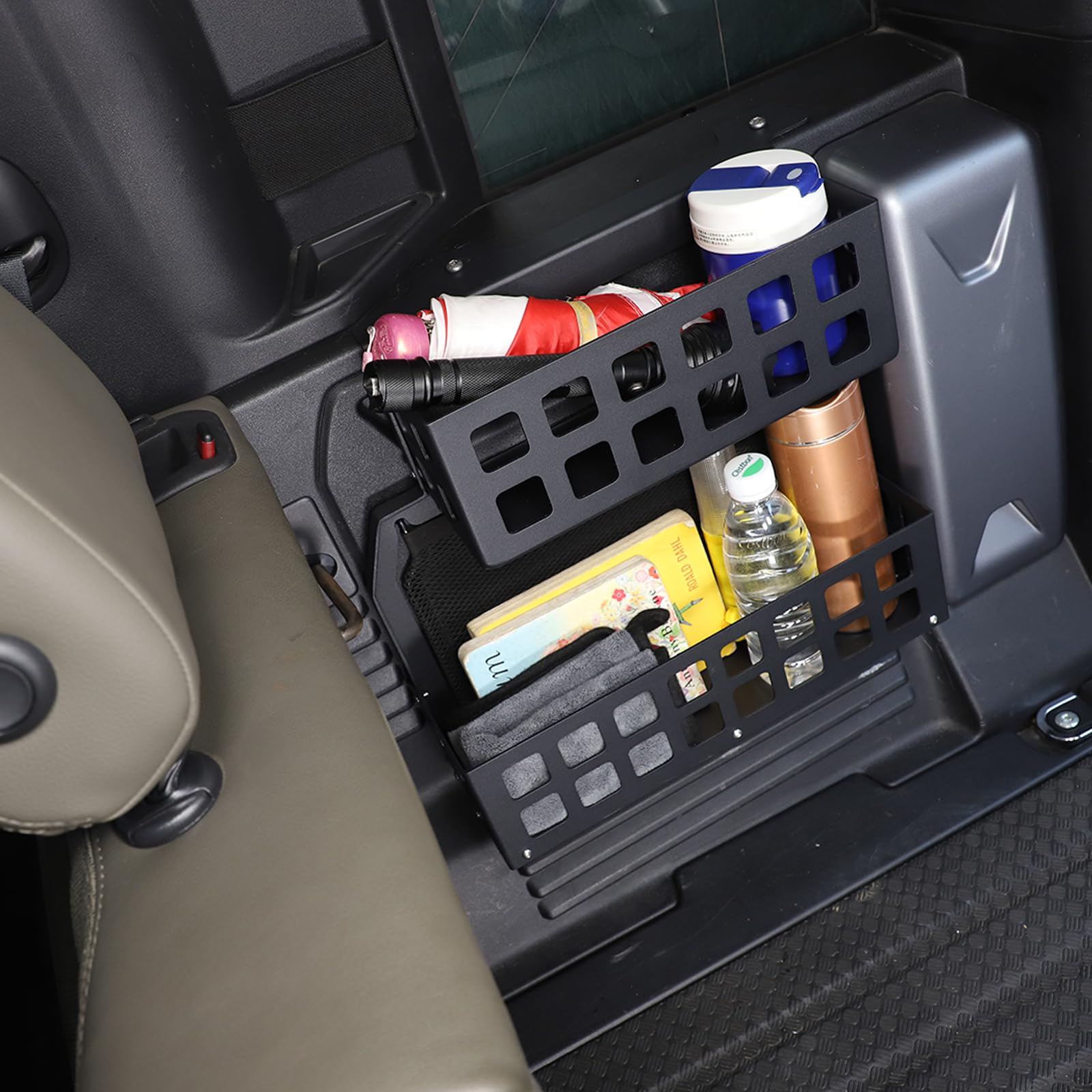 Organizer do bocznego bagażnika samochodowego wielofunkcyjny wspornik przechowywanie akcesoria do sprzątania kompatybilne z Land Rover Defender 110 2020-2024