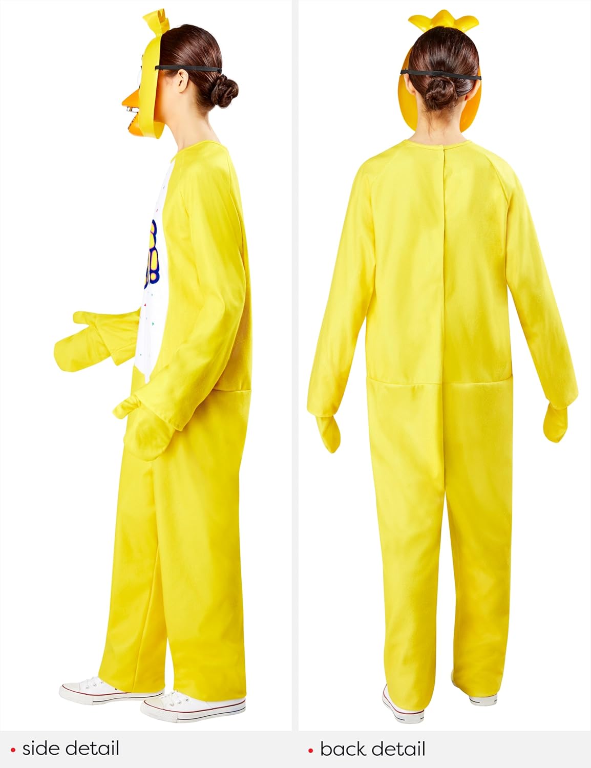 Rubies Adult Five Nights at Freddy's Chica Costume Jumpsuit, Gloves, and Half-mask