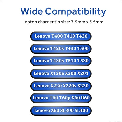 Miniatura 5 de BatteryMon 90W 20V 4.5A AC adaptador cargador de corriente para ThinkPad T400 T410 T420 T420s T430 T430s T500 T510 T530 X120e X200 X220 X220s X230