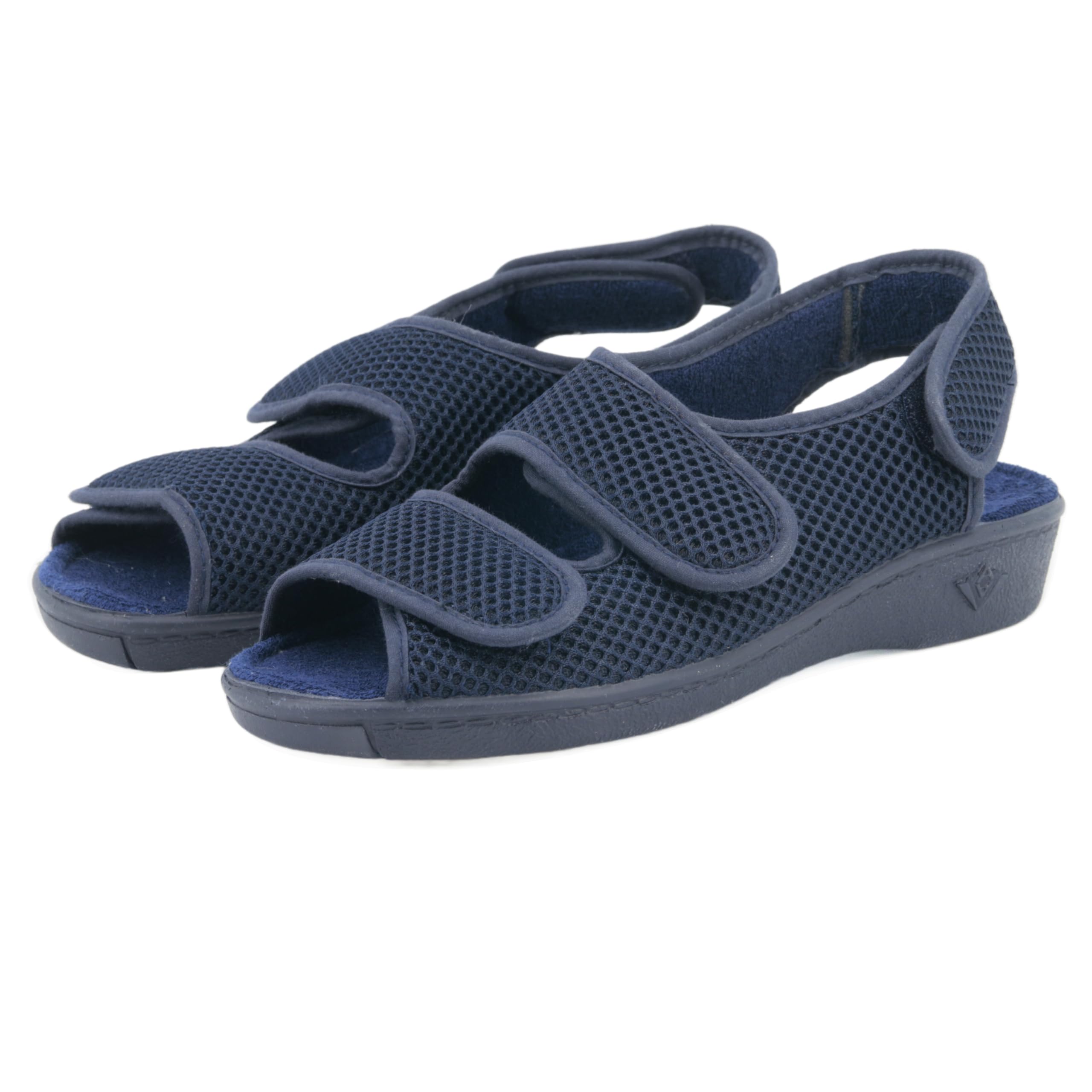 JOMIX Zapatillas Casa Mujer Abiertas Fabricas en España Pantuflas para Pies Delicados con 3 Bandas Ajustables