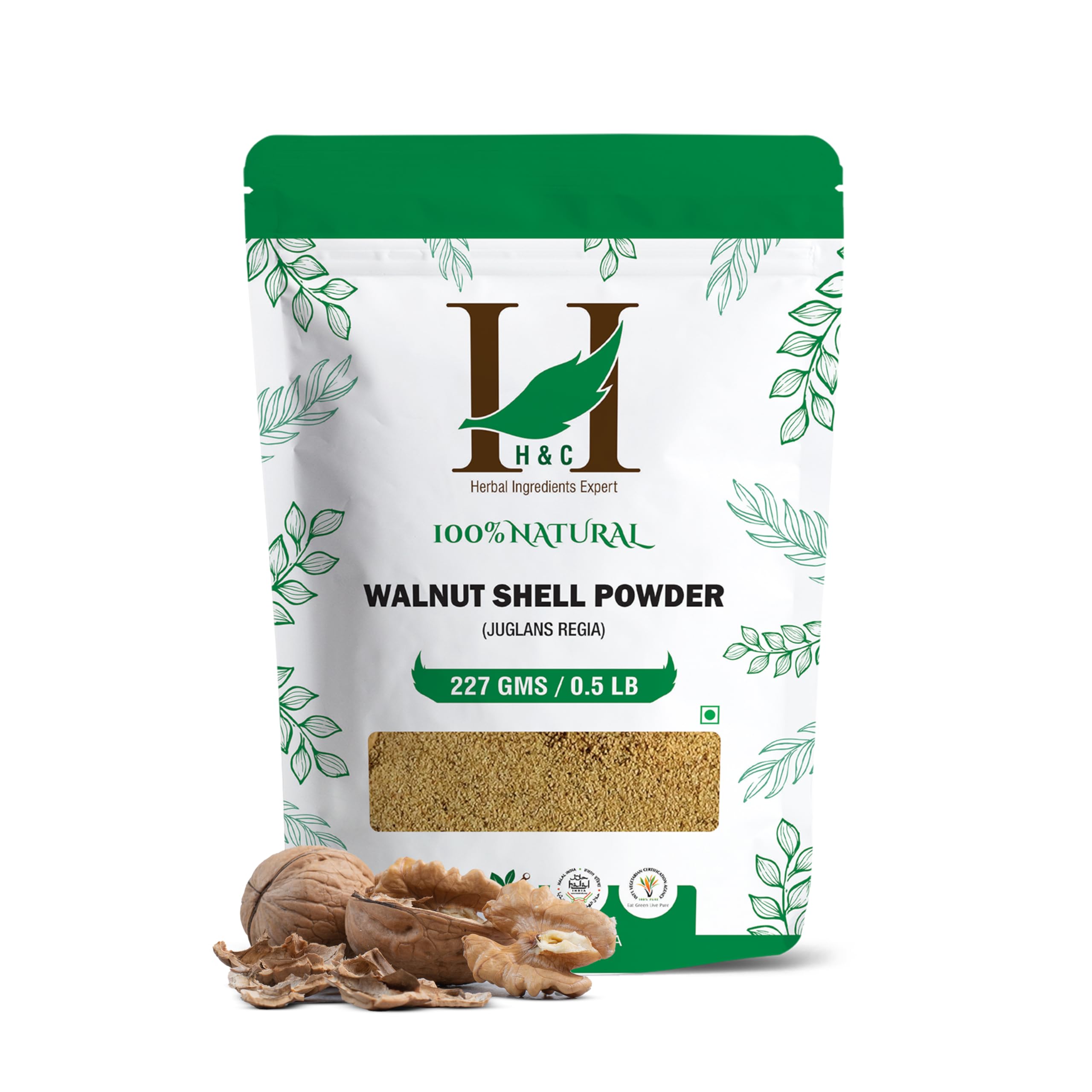 Sponsored Ad - H&C Herbal Ingredients Expert Natural Walnut Shell Powder (JUGLANS REGIA) - 227 Gm | Natural Scrub for Deep Cleansing, Detoxify Skin, Remove Dead Cells, Blackheads & Whiteheads| No Silica, No Fillers