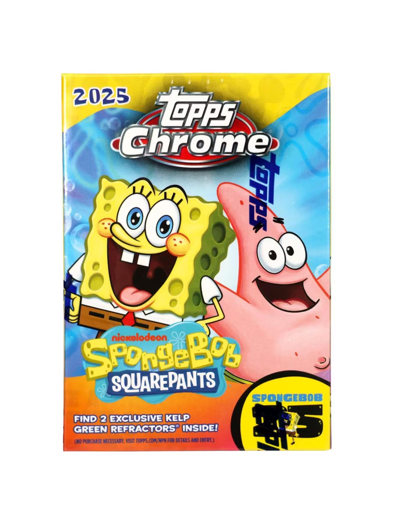 2025 Topps Chrome Spongebob Squarepants 25th Anniversary BLASTER box (7 pks/bx)