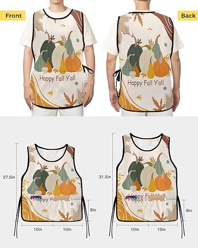 Miniatura 3 de Universal Cobbler Apron with 2 Pockets Unisex Waterproof Chef Aprons Adjustable Washable Bib Apron