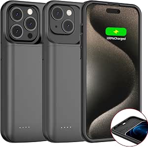 Battery Case For Iphone 13 Pro Max Battery Case For IPhone 14 Pro Max, [8500mAh] Slim Rechargeable Smart Extended Charging Compatible With IPhone 14 Pro Max (6.7 Inch I Phone 13 Pro Case