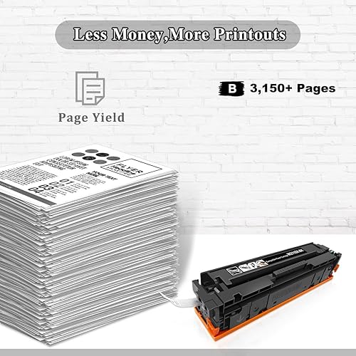 Miniatura 9 de TOPRINT Cartucho de tóner compatible con chip 206X W2110X negro 3150 páginas para impresoras HP Color LaserJet M255 M255dw M255nw MFP M282 M282nw