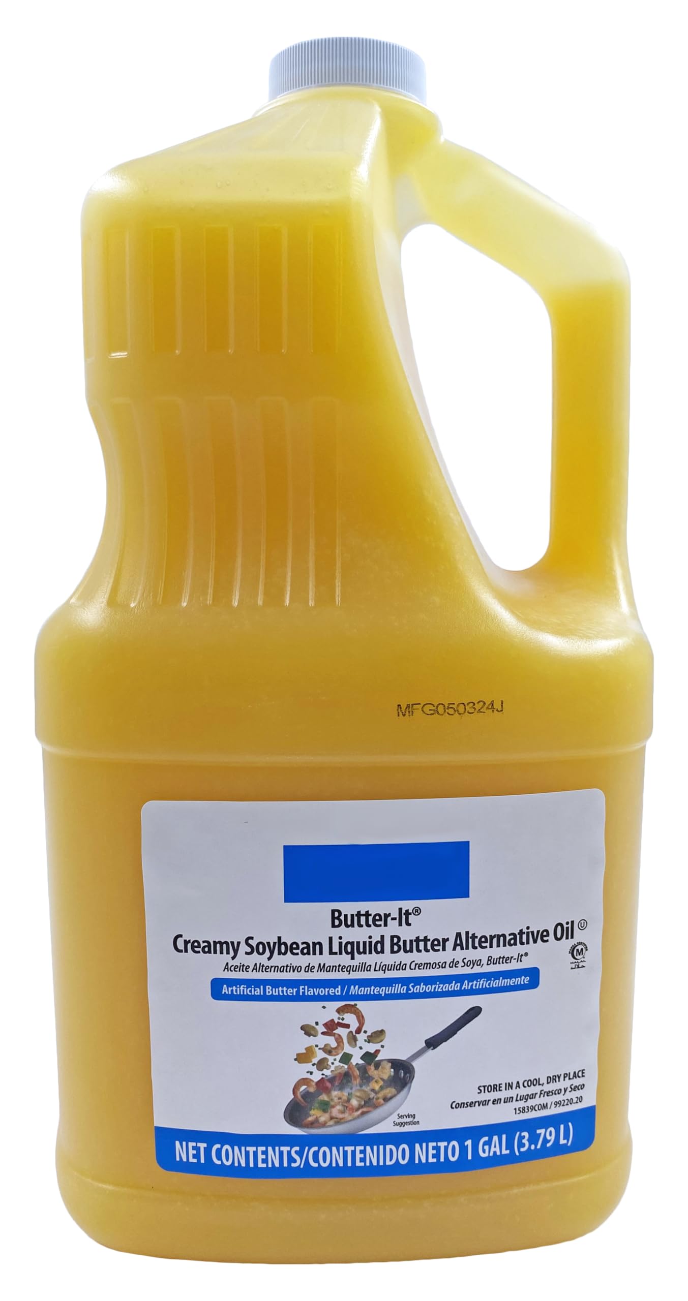 Butter-It | Creamy Liquid Butter Alternative Oil by Dasher's Spice & Beans | Kosher | 1 Gal