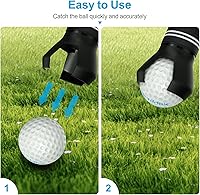 Vista 5 de Recuperador de pelotas de golf premium, 4 unidades de agarre y recogedor de pelotas de golf duraderas para todo tipo de asas de putter, herramienta