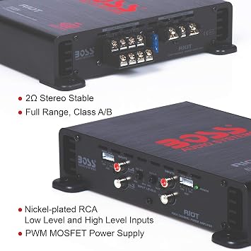 BOSS Audio System Car Audio Package Including Bluetooth Stereo, Amplifier, Speakers and Subwoofer.