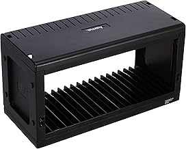 Hama CD/DVD Rack for 20 CD/DVDs | CD/DVD Storage for Hanging or Standing, Space-Saving, Small CD/DVD Stand, for the Office or Any Room | Black